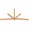 Ekena Millwork Alberta Timber Gable Bracket, Western Red Cedar, 108"W x 63"H x 3 1/2"D x 3 1/2"F, 14/12 Pitch GBW108X63X0404ALB00SWR - alternate 4